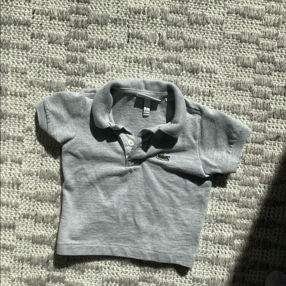 Lacoste grey polo size 1 like new